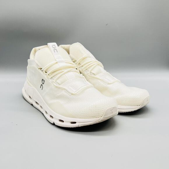 On Shoes Mens 10.5 White Mesh Cloudnova CloudTec Road Running Athletic Sneakers main image 7
